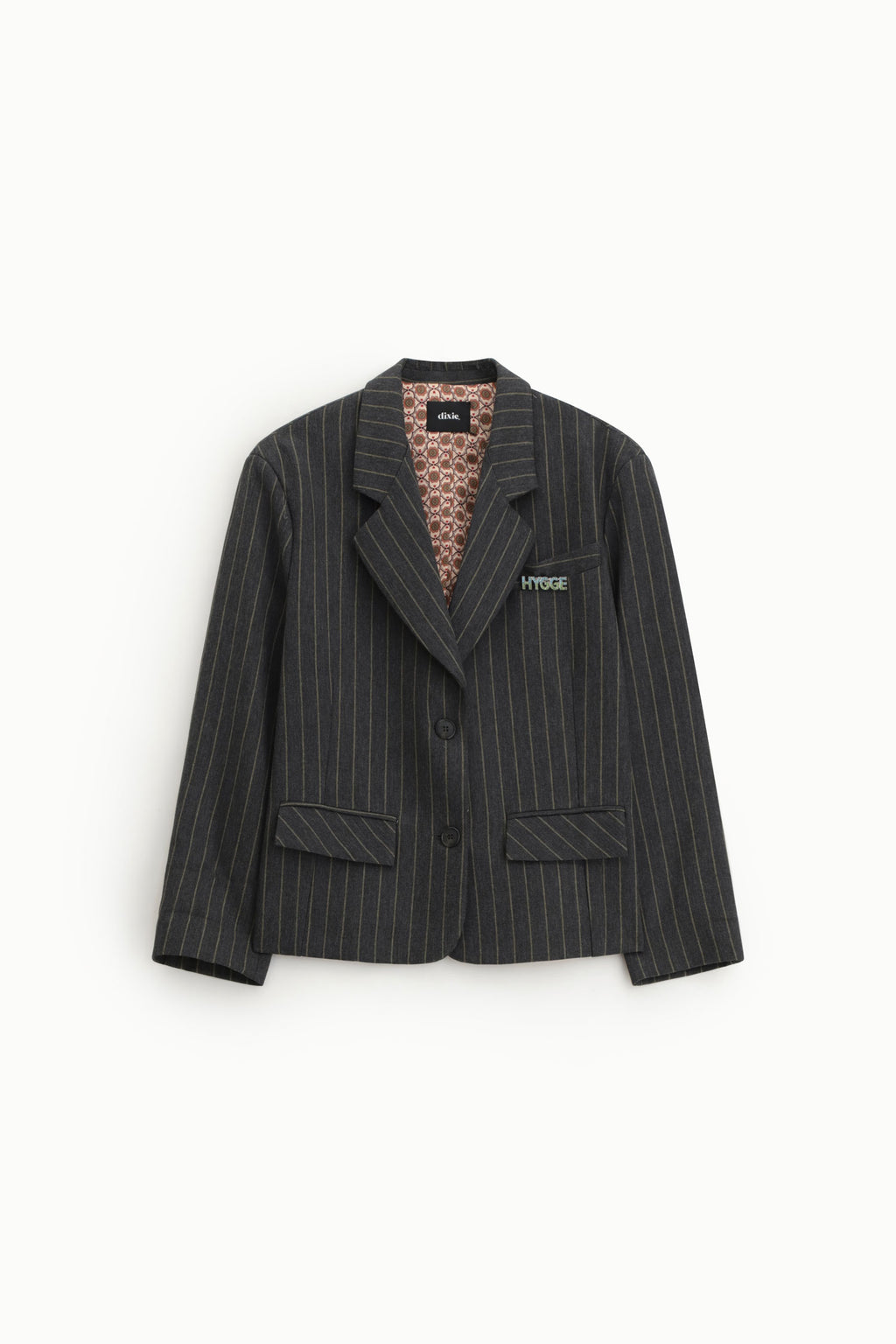 CHAQUETA DE RAYAS DIPLOMÁTICAS EN CORTE OVERSIZE