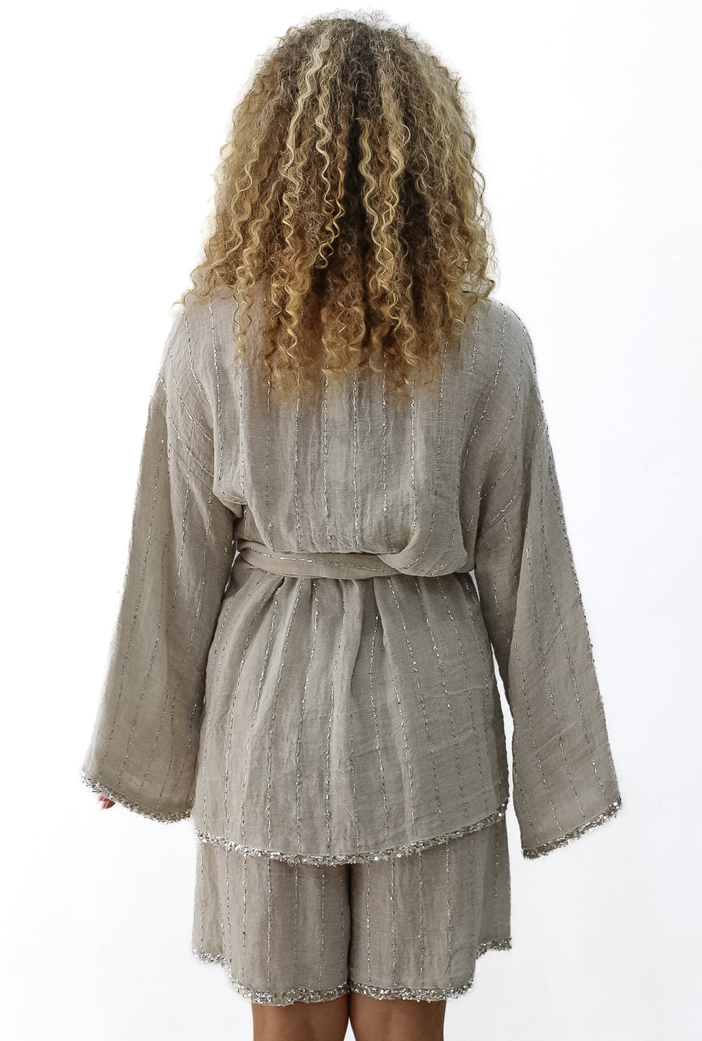 CONJUNTO  DE LINO CRUDO