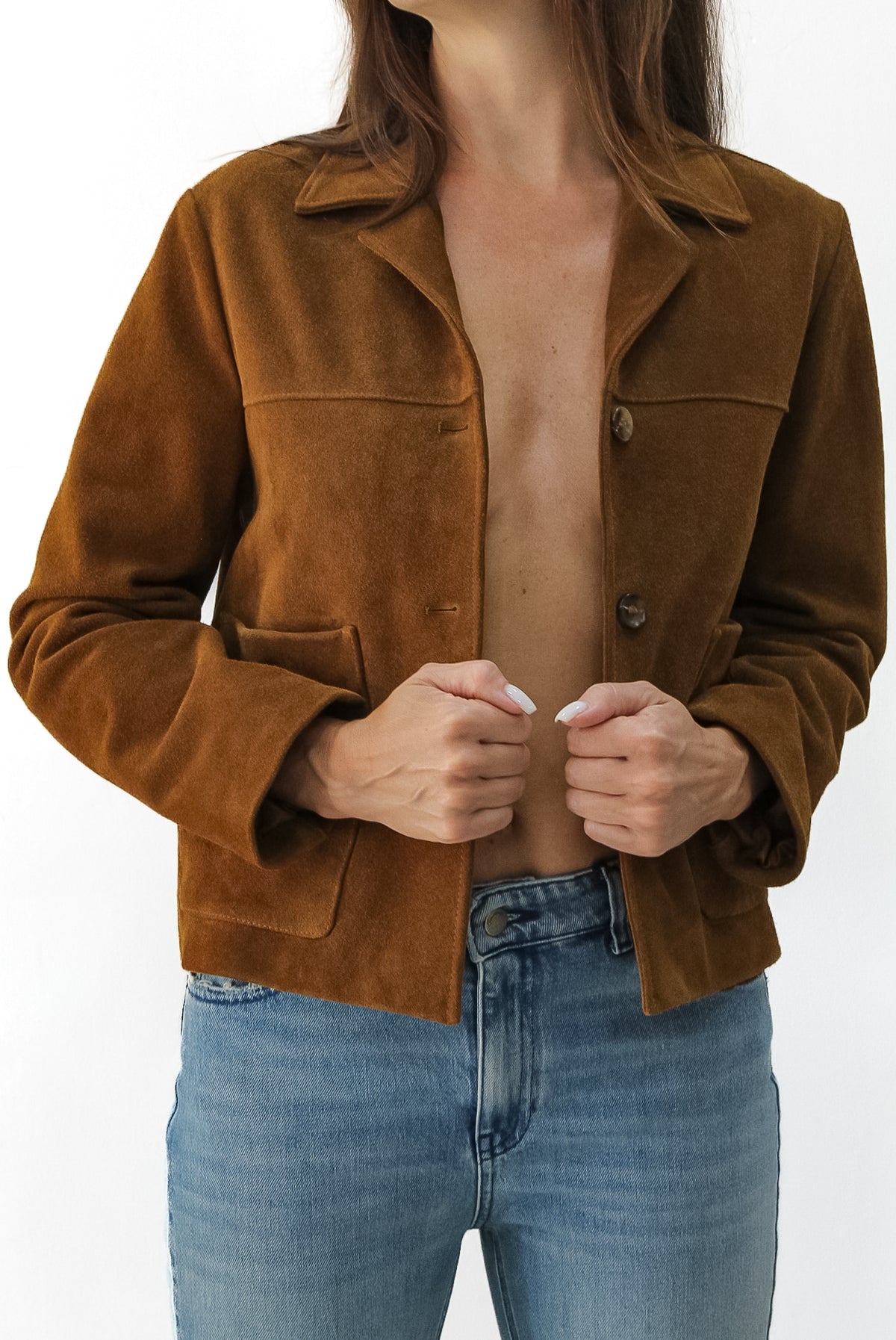 CHAQUETA ANTE 100% PIEL
