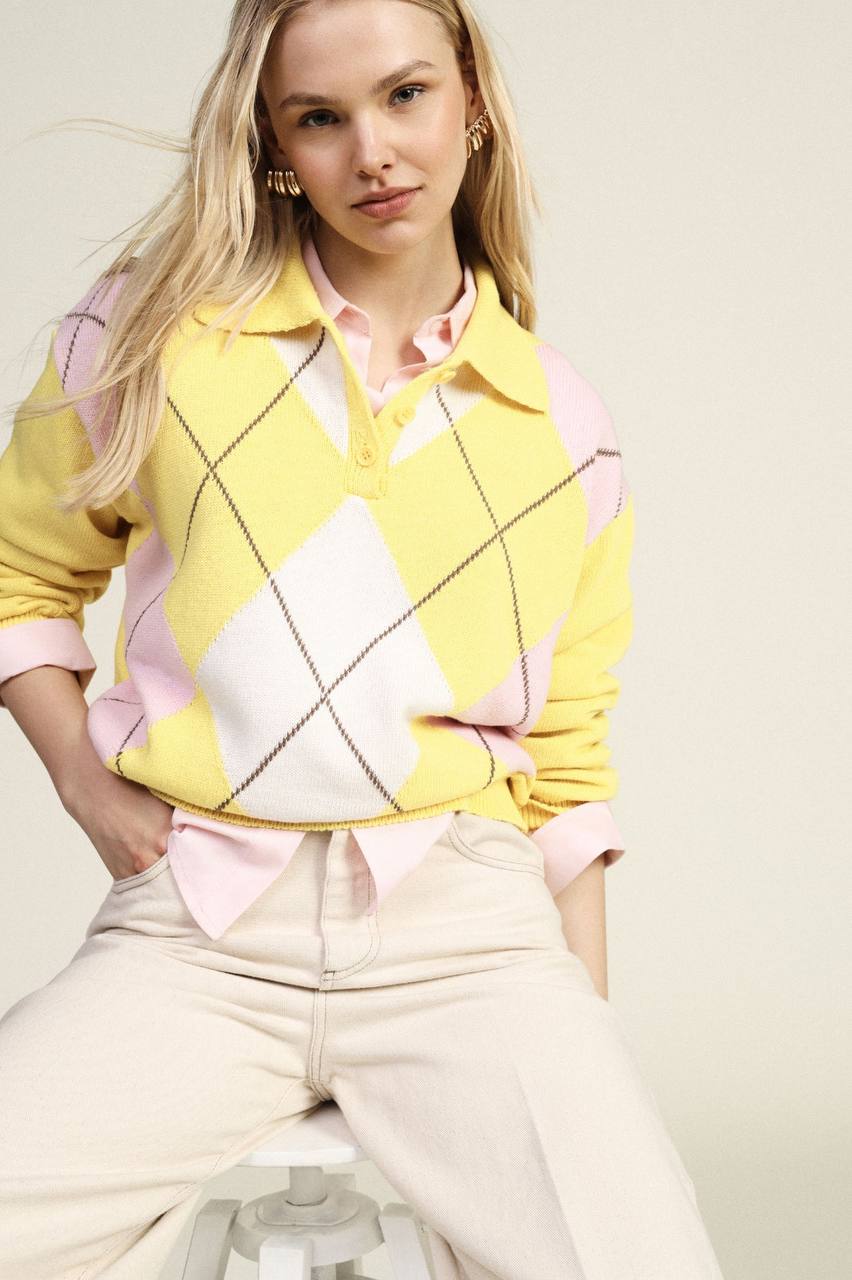 POLO DE PUNTO DE ESTILO ARGYLE