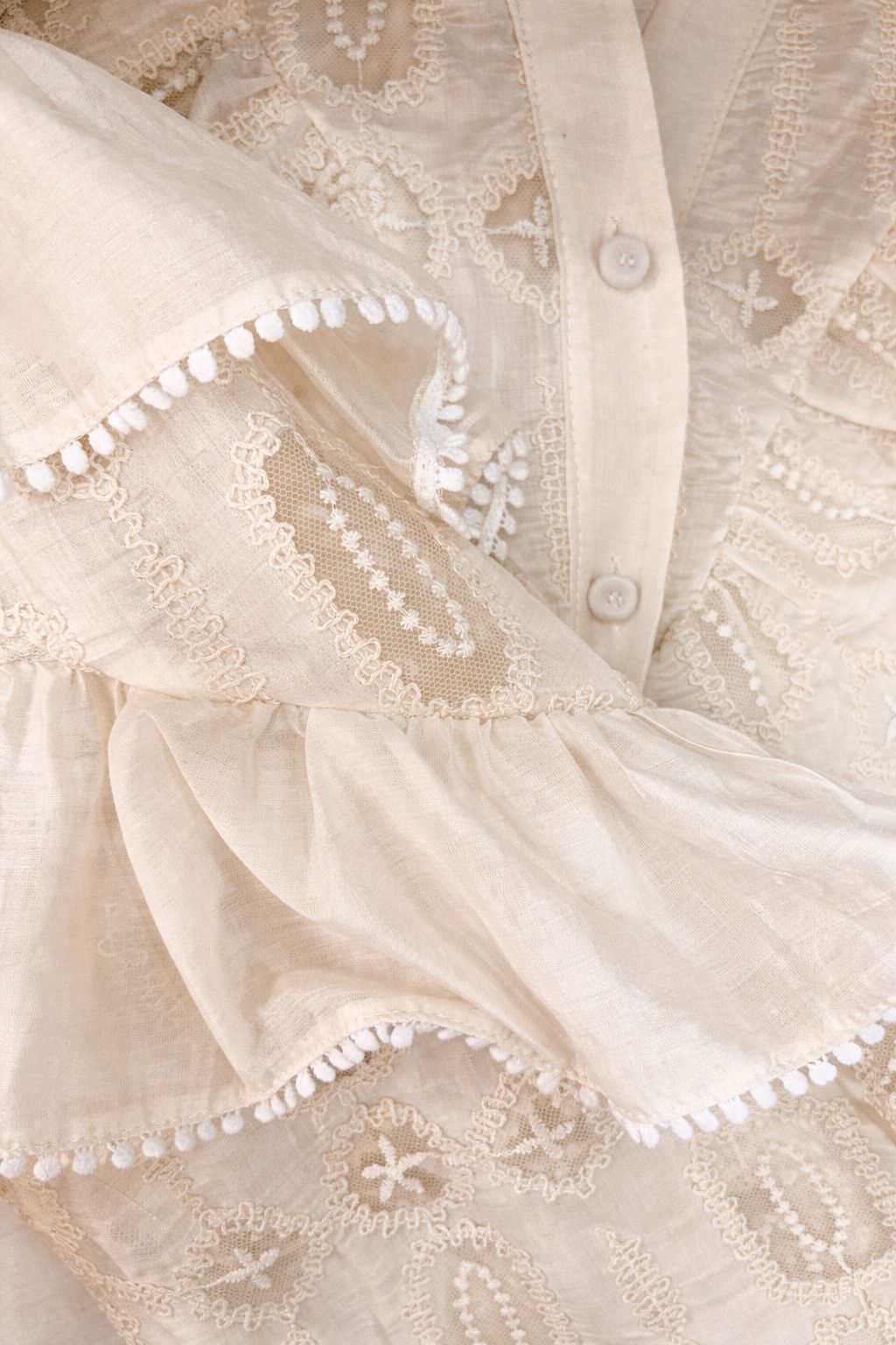 CAMISA BOHO CON MANGAS 90%LY 10%PL