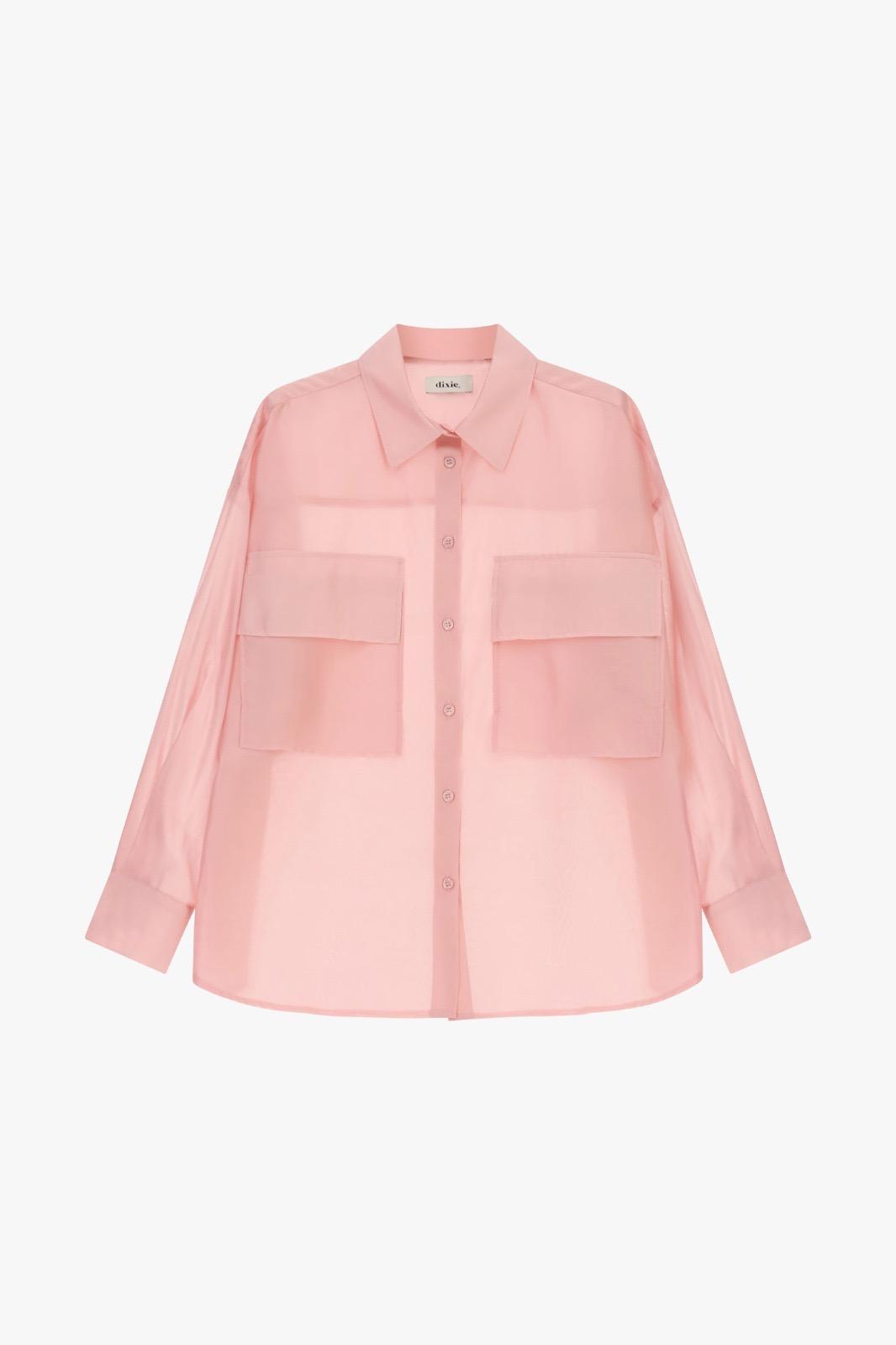 CAMISA DE MANGA LARGA CON BOLSILLOS
