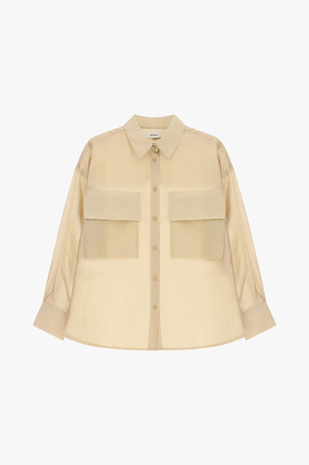 CAMISA DE MANGA LARGA CON BOLSILLOS